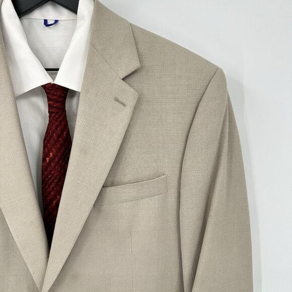 RALPH RALPH LAUREN jacket blazer sport coat tan beige 42L - Picture 7 of 13